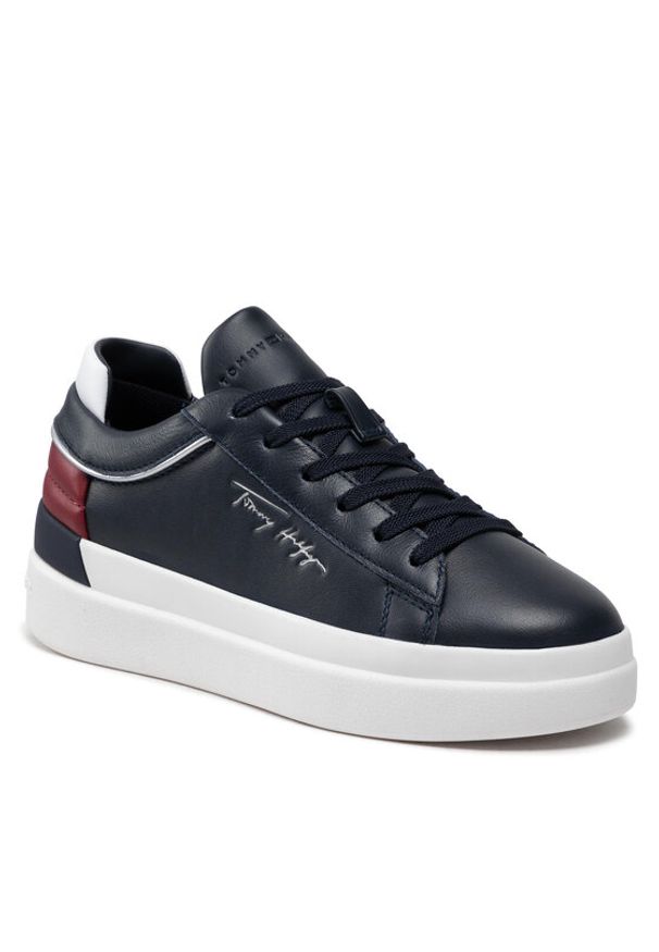 TOMMY HILFIGER - Sneakersy Tommy Hilfiger. Kolor: niebieski