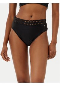 BOSS Dół od bikini Eyelet 50540672 Czarny Regular Fit. Kolor: czarny. Materiał: syntetyk