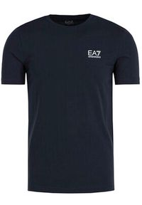 EA7 Emporio Armani T-Shirt 8NPT52 PJM5Z 1578 Granatowy Regular Fit. Kolor: niebieski. Materiał: bawełna