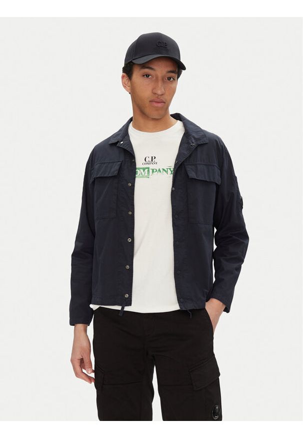 C.P. Company Koszula 18CMOS237A005691G Granatowy Regular Fit. Kolor: niebieski. Materiał: bawełna