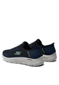 skechers - Skechers Sneakersy Go Walk Flex-New World 216505/NVLM Granatowy. Kolor: niebieski. Materiał: materiał