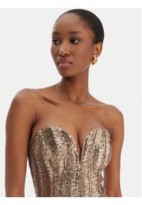 Marciano Guess Sukienka koktajlowa 6RGK00 6357A Złoty Slim Fit. Kolor: złoty. Materiał: syntetyk. Styl: wizytowy #5