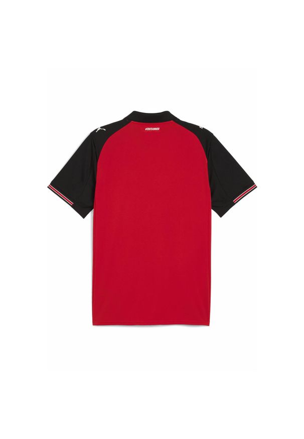 Puma - Męska domowa koszulka Stade Rennais F.C. 25/26 PUMA Red Black. Kolor: czerwony, wielokolorowy, czarny