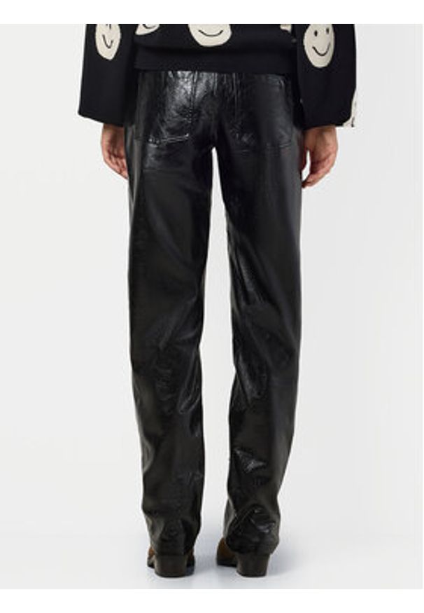 Noisy may - Noisy May Spodnie z imitacji skóry Kane 27031820 Czarny Regular Fit. Kolor: czarny. Materiał: skóra
