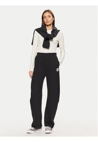 Converse Spodnie dresowe Retro Banana 10027565-A01 Czarny Loose Fit. Kolor: czarny. Materiał: bawełna #4