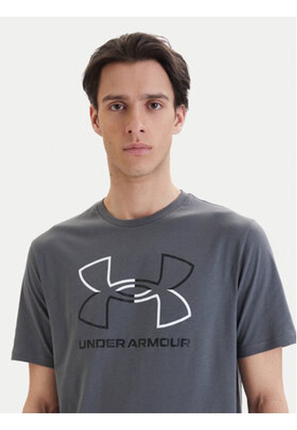Under Armour T-Shirt Ua Gl Foundation Update Ss 1382915 Szary Loose Fit. Kolor: szary. Materiał: syntetyk
