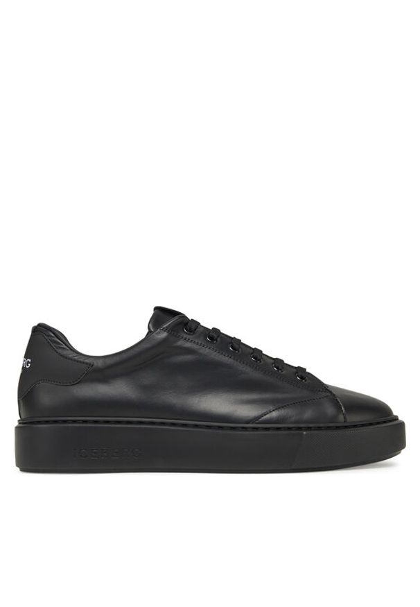 Iceberg Sneakersy IU163407 Niebieski. Kolor: czarny. Materiał: skóra