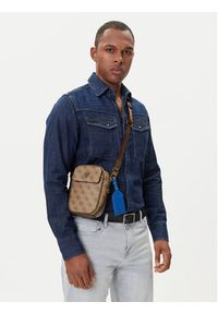 Guess Saszetka HMMILO P5425 Brązowy. Kolor: brązowy. Materiał: skóra