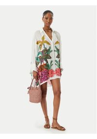 LOLA CASADEMUNT Sukienka koszulowa LS2615014 Biały Oversize. Kolor: biały. Materiał: wiskoza. Typ sukienki: koszulowe, oversize #4