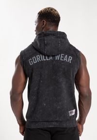GORILLA WEAR - Silverdale Bluza z kapturem bez rękawów - Czarny. Typ kołnierza: kaptur. Kolor: czarny. Długość rękawa: bez rękawów. Sport: fitness