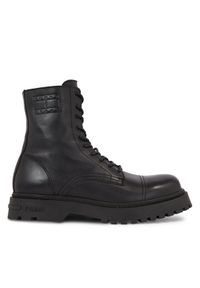 Tommy Jeans Trzewiki Tjm Casual Boot EM0EM01244 Czarny. Okazja: na co dzień. Kolor: czarny. Materiał: skóra. Styl: casual #1