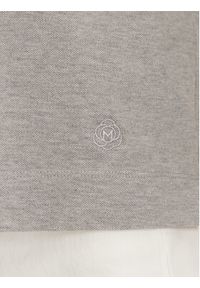 Marella Polo Gonzaga 2513951014 Szary Relaxed Fit. Typ kołnierza: polo. Kolor: szary. Materiał: bawełna #5