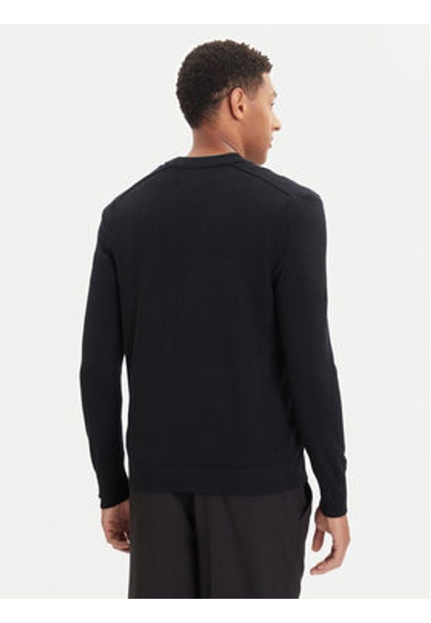 Marc O'Polo Kardigan 529 5063 61042 Czarny Regular Fit. Typ kołnierza: polo. Kolor: czarny. Materiał: wełna