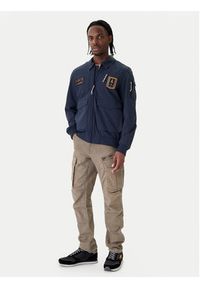 Aeronautica Militare Kurtka bomber 261AB3049UCT04290 Granatowy Regular Fit. Kolor: niebieski. Materiał: syntetyk #4