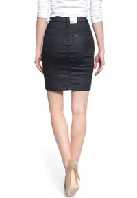 Lee - SPÓDNICA JEANSOWA LEE HIGH WAIST ZIP SKIRT COATED LEOLA L38DDPAH. Stan: podwyższony. Materiał: jeans. Długość: długie