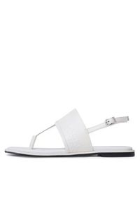 Calvin Klein Sandały Almond Tp Sandal HW0HW01536 Écru. Materiał: skóra #4