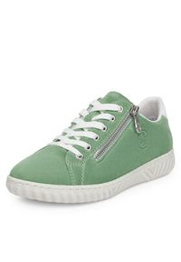 Rieker Sneakersy N0900-52 Zielony. Kolor: zielony. Materiał: zamsz, skóra #5