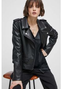 medicine - Medicine ramoneska damska kolor czarny przejściowa. Kolor: czarny. Styl: klasyczny #1