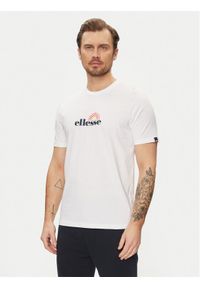 Ellesse T-Shirt Trea SHV20126 Biały Regular Fit. Kolor: biały. Materiał: bawełna