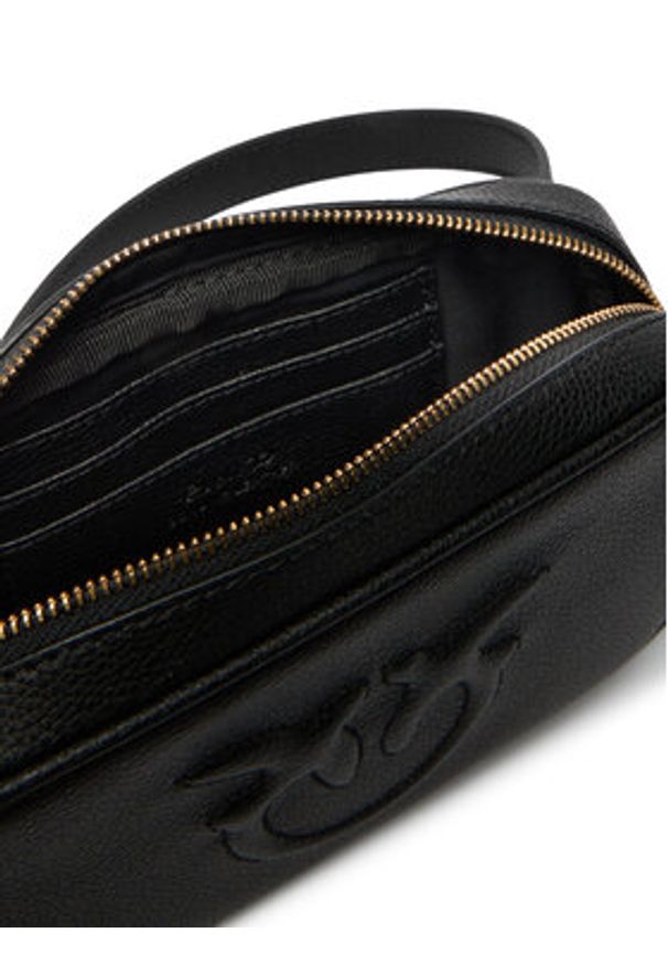 Pinko - PINKO Saszetka nerka Belt Bag Pelle Bottalata AI 25-26 PCPL 105354 A29Q Czarny. Kolor: czarny. Materiał: skóra