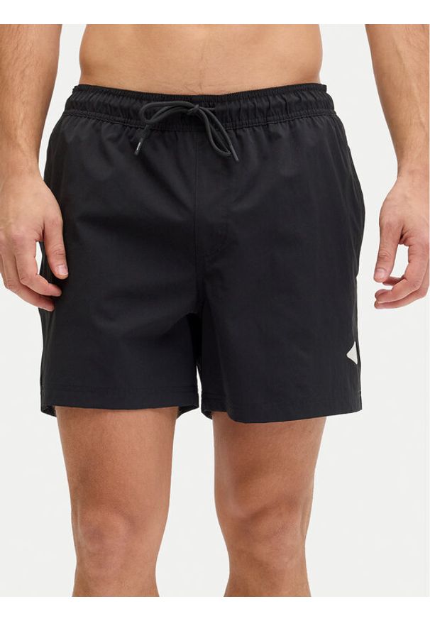 Jack & Jones Szorty kąpielowe Maui Tropic 12291385 Czarny Regular Fit. Kolor: czarny. Materiał: syntetyk