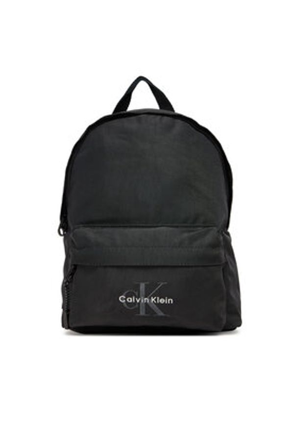 Calvin Klein Plecak Bold Small Round Backpack LV04D3257G Czarny. Kolor: czarny. Materiał: materiał