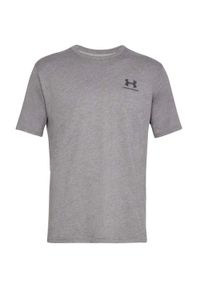Under Armour - Męska Koszulka Sportowa. Kolor: szary