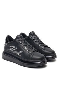 Karl Lagerfeld - KARL LAGERFELD Sneakersy KL62610H Czarny. Kolor: czarny. Materiał: skóra