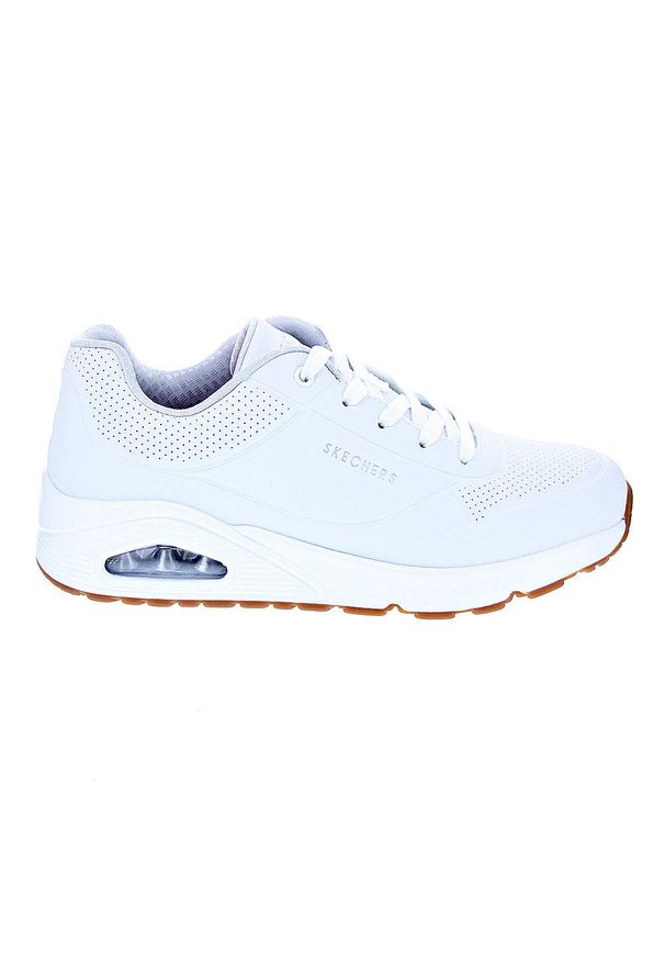 skechers - Buty na co dzień młodzieżowe SKECHERS UNO STAND ON AIR skóra. Okazja: na co dzień. Kolor: biały. Materiał: skóra