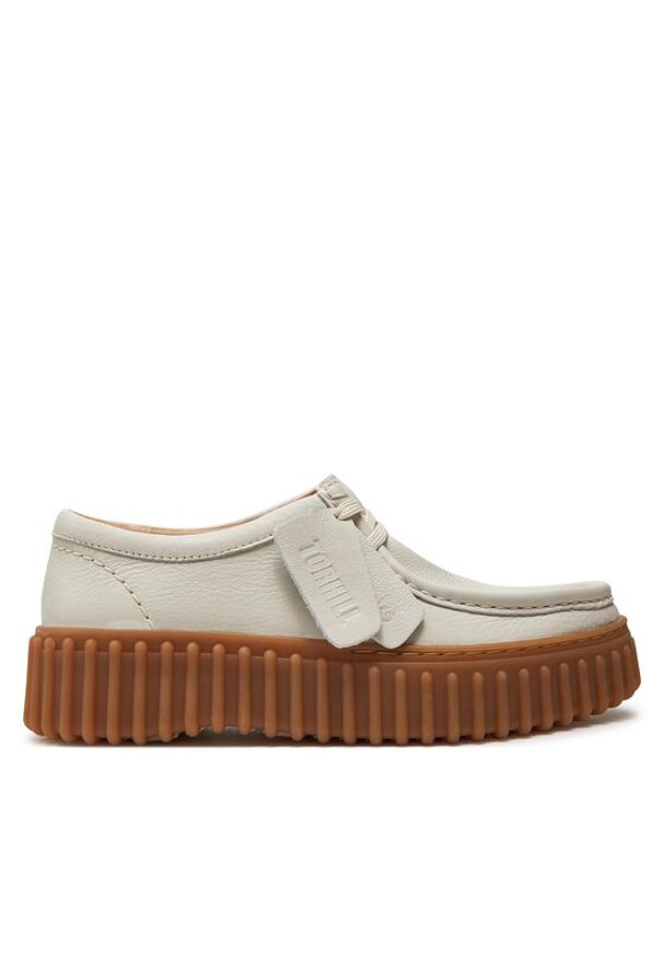 Clarks Półbuty Torhill Bee 26172085 Écru. Materiał: skóra