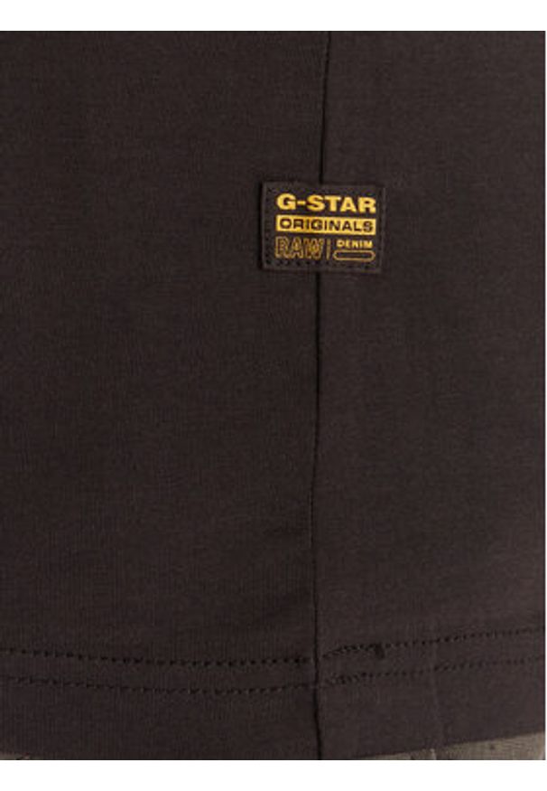 G-Star RAW - G-Star Raw T-Shirt Originals D25969-C506 1214 Czarny Regular Fit. Kolor: czarny. Materiał: bawełna