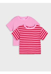 Sinsay - Koszulki z krótkim rękawem 2 pack - żółty. Kolor: żółty. Długość rękawa: krótki rękaw. Długość: krótkie #1