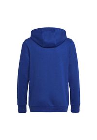 Adidas Jr Hoodie Royal Blue Black 128 - Bluza dla dzieci. Typ kołnierza: kaptur. Kolor: czarny, niebieski, wielokolorowy