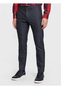 TOMMY HILFIGER - Tommy Hilfiger Chinosy Hampton MW0MW29664 Granatowy Slim Fit. Kolor: niebieski. Materiał: syntetyk