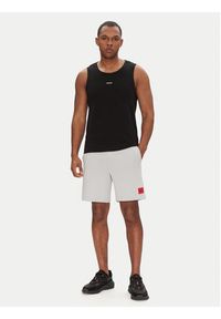 Hugo - HUGO Szorty sportowe Diz222 50466196 Szary Regular Fit. Kolor: szary. Materiał: bawełna. Styl: sportowy
