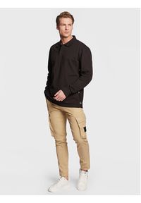 Calvin Klein Jeans Polo J30J322450 Czarny Relaxed Fit. Typ kołnierza: polo. Kolor: czarny. Materiał: bawełna #4