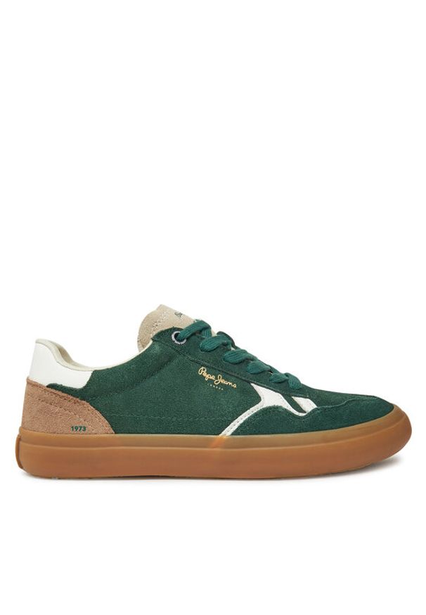 Pepe Jeans Sneakersy PMS31058 Zielony. Kolor: zielony. Materiał: zamsz, skóra