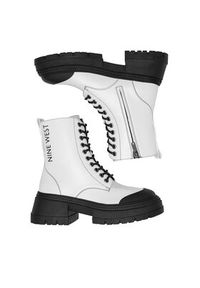 Nine West Trzewiki WFA3033-5 Biały. Kolor: biały. Materiał: materiał #5