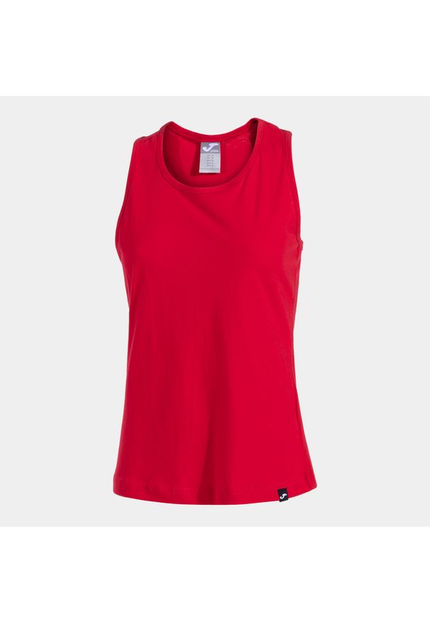 Damski Tanktop Joma Oasis Czerwony - Lekki i Oddychający. Kolor: czerwony. Materiał: bawełna. Sport: fitness