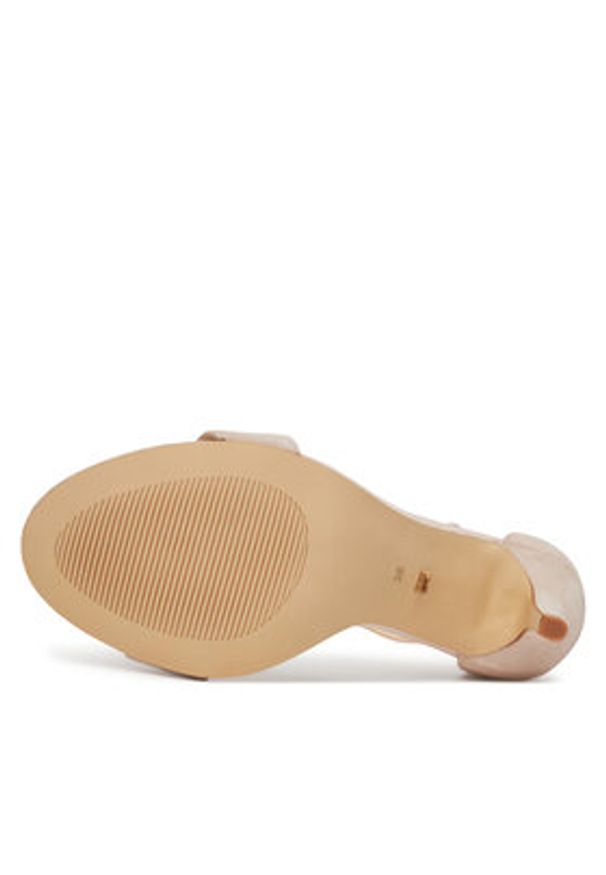 DeeZee Sandały DZ-010A Beżowy. Kolor: beżowy. Materiał: skóra