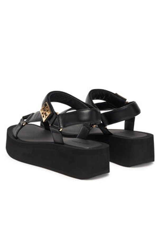 Tory Burch Sandały Mellow Platform Sandal 166402 Czarny. Kolor: czarny. Materiał: skóra. Obcas: na platformie