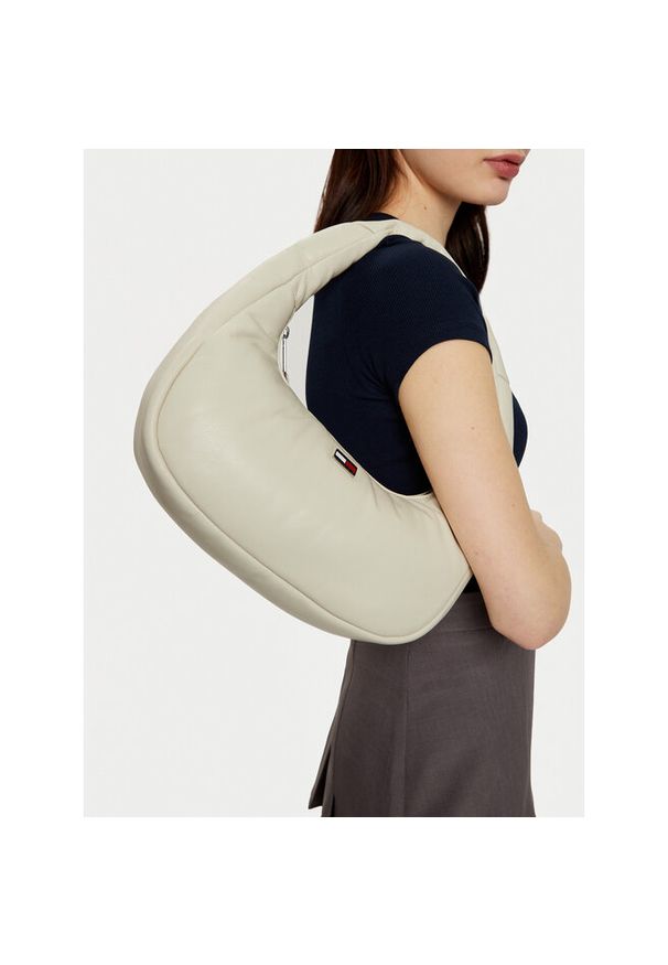 Torebka Tommy Jeans. Kolor: beżowy