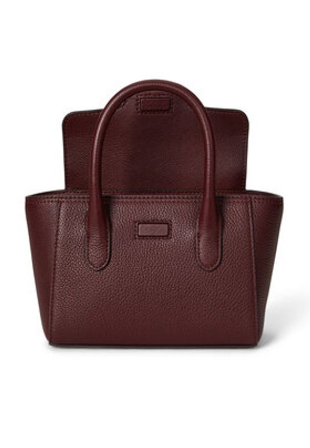 Lauren Ralph Lauren - LAUREN RALPH LAUREN Torebka Small Tanner 431969349009 Bordowy. Kolor: czerwony. Materiał: skórzane