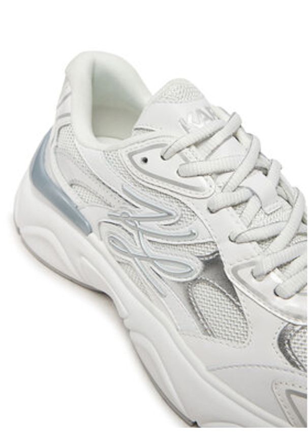 Karl Lagerfeld - KARL LAGERFELD Sneakersy Komet KL65625 Biały. Kolor: biały. Materiał: skóra