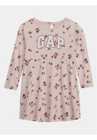 GAP - Gap Sukienka codzienna 794904-01 Różowy Regular Fit. Okazja: na co dzień. Kolor: różowy. Materiał: bawełna. Typ sukienki: proste. Styl: casual