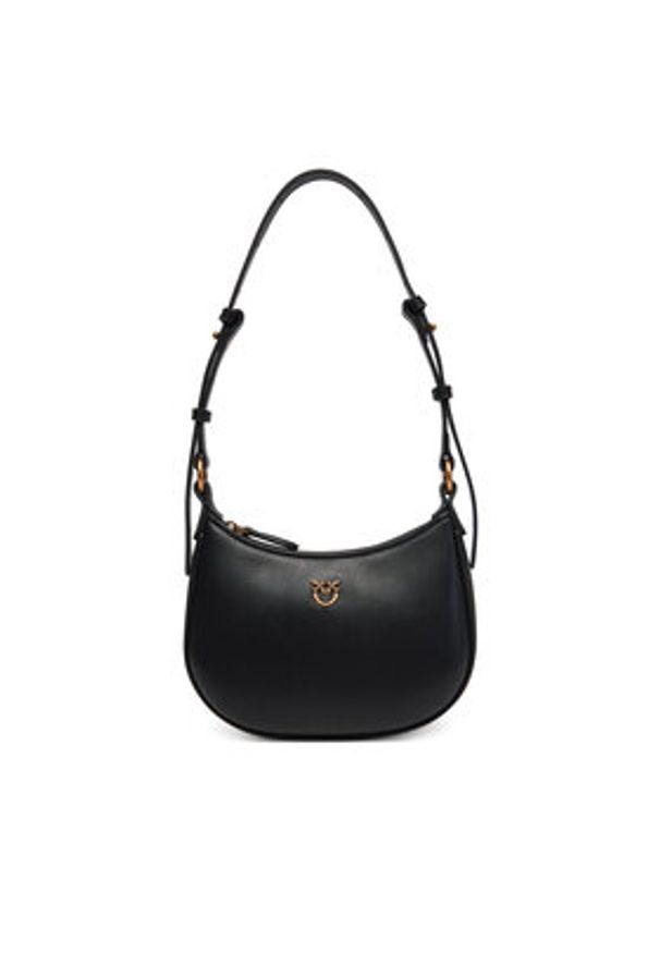 Pinko - PINKO Torebka Half Moon Baby PE 25 PLTT 103538 A0F1 Czarny. Kolor: czarny. Materiał: skórzane