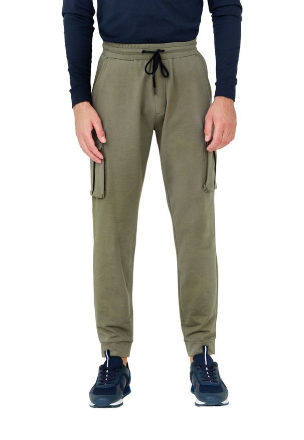 Aeronautica Militare - AERONAUTICA MILITARE Zielone męskie spodnie dresowe, Rozmiar XXL. Kolor: zielony. Materiał: dresówka