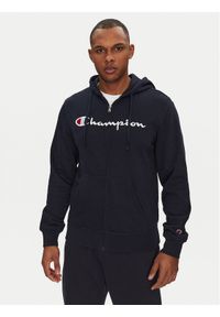 Champion Bluza 220728 Granatowy Slim Fit. Kolor: niebieski. Materiał: syntetyk