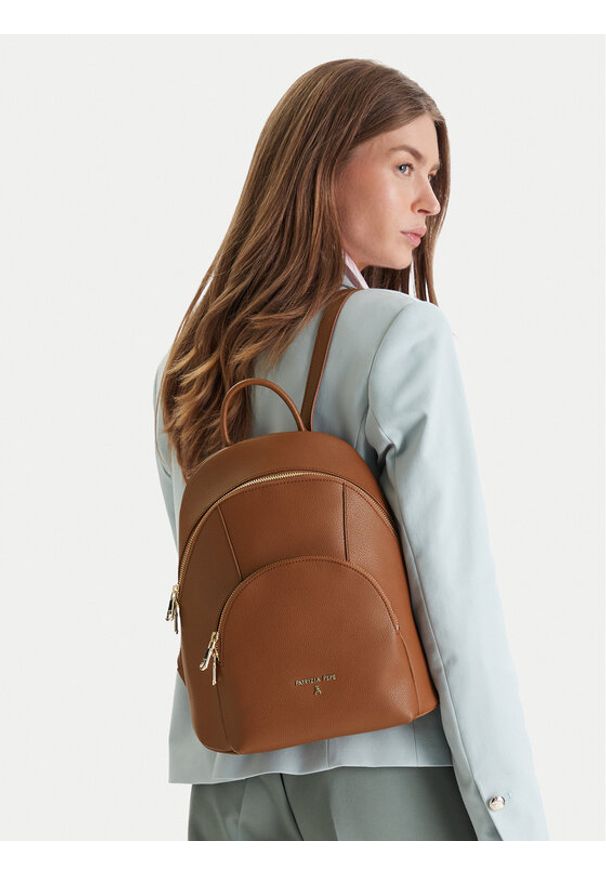 Patrizia Pepe Plecak 8B0325/L001-B111 Brązowy. Kolor: brązowy. Materiał: skóra