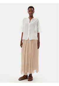 ViCOLO Koszula TD0648 Biały Loose Fit. Kolor: biały. Materiał: bawełna #2